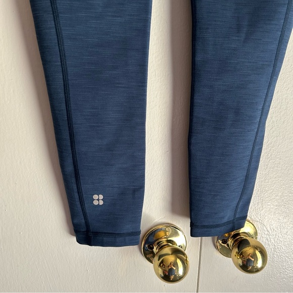Sweaty Betty Super Sculpt Yoga Leggings Navy Blue 7/8 Length Size Small - Picture 8 of 11